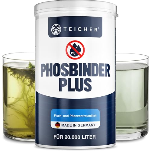 Teicher Phosphatbinder für klares Teichwasser – Reduziert Phosphat nachhaltig | Unterstützt natürliche Wasserbalance | Ohne Rückstände | Made in Germany von TEICHER