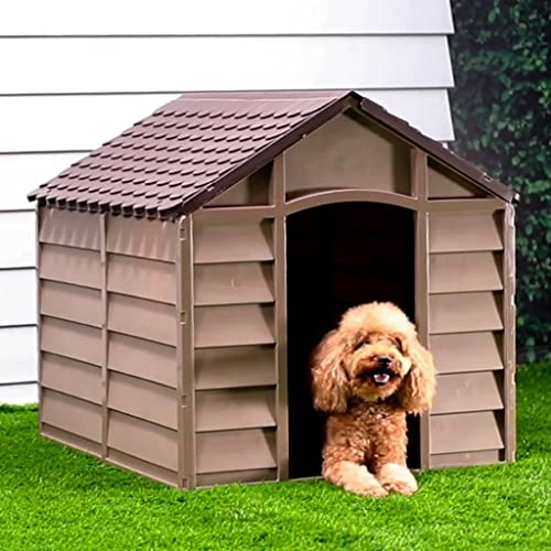 Home Furniture Dog House Brown 86x84x82 cm Size Polypropylene von TEKEET