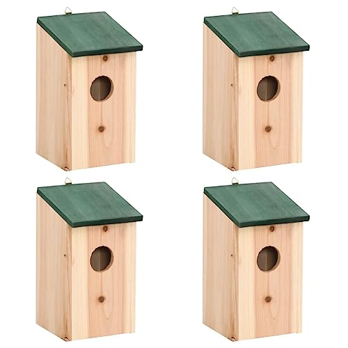 Möbel Home Tools Vogelhäuser 4 Stück Holz 12x12x22cm von TEKEET
