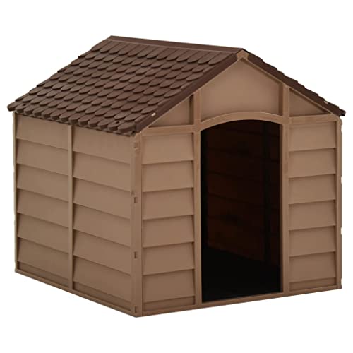 Pet Supplies Hundehütte, 71 x 71,5 x 68 cm, Braun von TEKEET