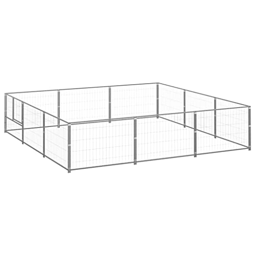 Pet Supplies-Hundehütte Silber 9 m² Stahl-Tiere & Haustierbedarf von TEKEET