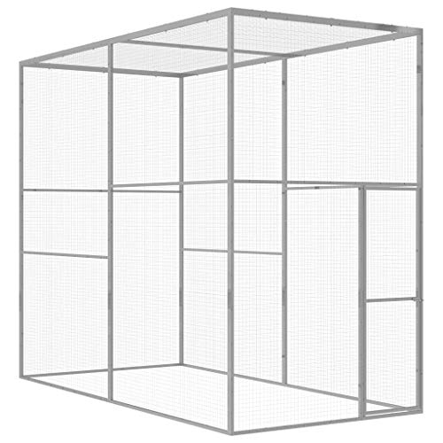 Pet Supplies Katzenkäfig, verzinkter Stahl, 3 x 1,5 x 2,5 m von TEKEET