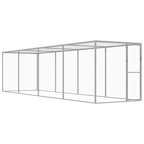 Pet Supplies Katzenkäfig, verzinkter Stahl, 6 x 1,5 x 1,5 m von TEKEET