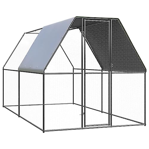 Pet Supplies-Outdoor Hühnerkäfig, 2 x 4 x 2 m, verzinkter Stahl von TEKEET