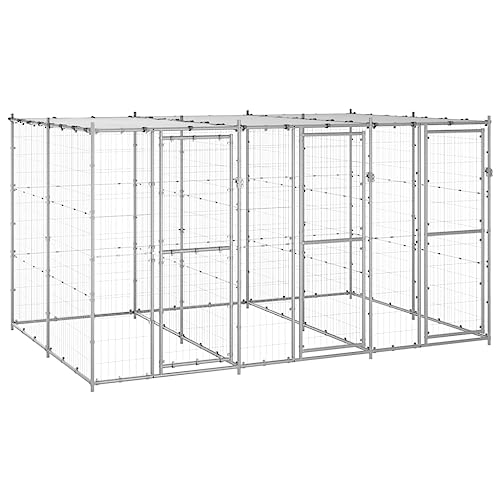 Pet Supplies-Outdoor Hundehütte aus verzinktem Stahl mit Dach 7,26 m² Tiere & Tierbedarf Pet Supplies-Outdoor Hundehütte aus verzinktem Stahl mit Dach 7,26 m² Tiere & Tierbedarf von TEKEET