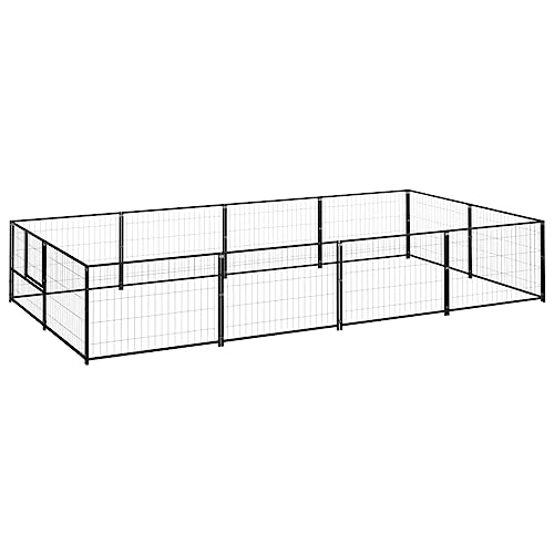 Startseite Möbel Hundehütte Schwarz 8 m² Stahl von TEKEET