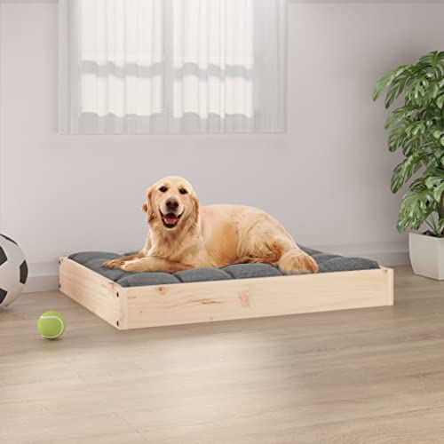 TEKEET Pet Supplies-Hundebett 71,5 x 54 x 9 cm Massivholz Kiefer-Tiere & Haustierbedarf von TEKEET