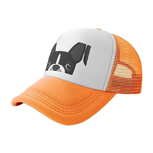 TEMKIN Dog Trucker Hatorange: Modische Baseballkappe für Erwachsene aus Netzstoff für tägliche Outdoor-Aktivitäten und Sport von TEMKIN