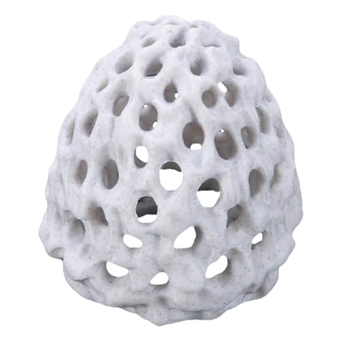TEMOOUES 3D Druck Fisch Lebensräume Höhle Aquarien Dekoration mit Saugnapf für kleine Fische und Garnelen Versteckzubehör Unterschlupf von TEMOOUES