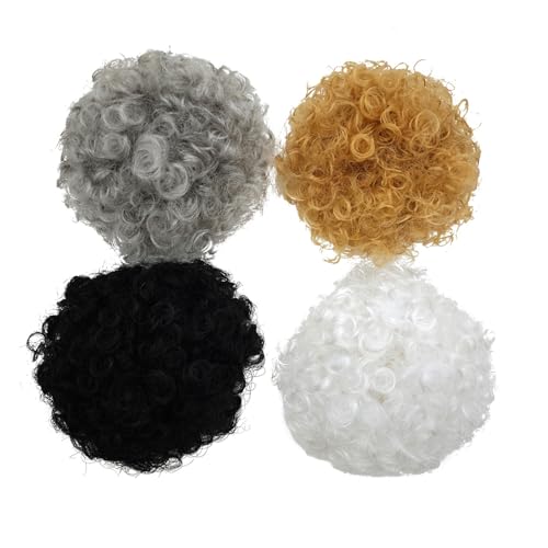 TEMOOUES Haustier-Perücke, Gänse-Kostüm, Haarteil mit Afro-Locken-Design für Festivals, Veranstaltungen und soziale Medien, Verkleidungen, Haustier-Perücken, Kostüm-Zubehör von TEMOOUES