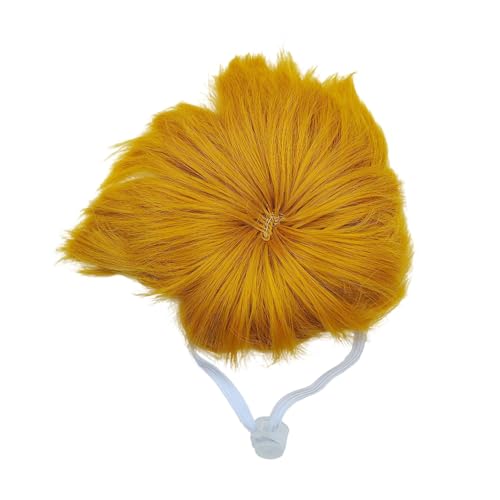 TEMOOUES Schöne Haustier-Perücke, Gänse-Haarteil, Cosplay-Kopfschmuck für Neuheiten, Urlaub, Fotografie, Zubehör, Party, Kostüm, Kopfbedeckung von TEMOOUES