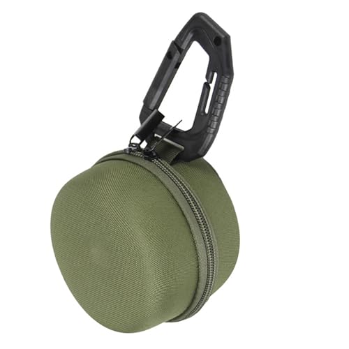 Tragbarer Futternapf für den Außenbereich mit Aufbewahrungskoffer, zum Aufhängen, Doppelbecher, für Camping, Outdoor-Trinken von TEMOOUES