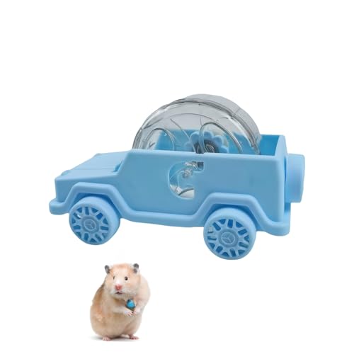 Winziges Fahrzeug, Rennmaus, starke ABS-Substanz, große Größe, Hellgrau, für kleine Tiere, aktive Haustier-Laufausrüstung von TEMOOUES