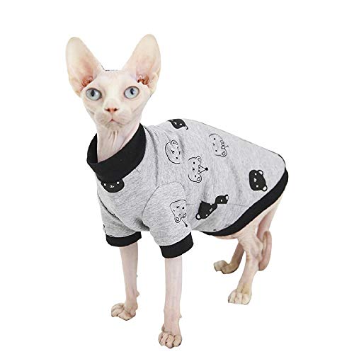 TENGTUD Katzenkleidung für Sphynx Hairless Cat, Herbst und Winter Weiche und warme Gary Kleidung-XS TENGTUD Katzenkleidung für Sphynx Hairless Cat, Herbst und Winter Weiche und warme Gary Kleidung-XS von TENGTUD