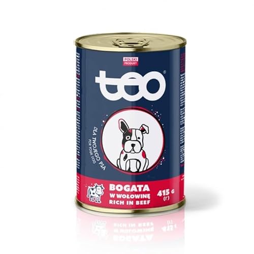 Hunde-Nass TEO Rindfleisch reich 415g von TEO