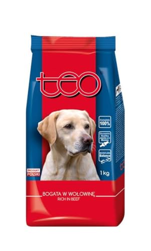 Hunde-Trockenfutter TEO reich an Rindfleisch 1kg von TEO