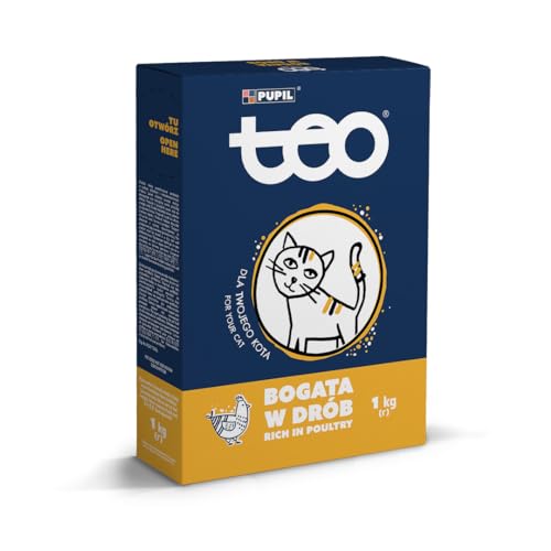 TEO Katzentrockenfutter mit Geflügelfleisch 5 x 1000g (5 Packungen) von TEO