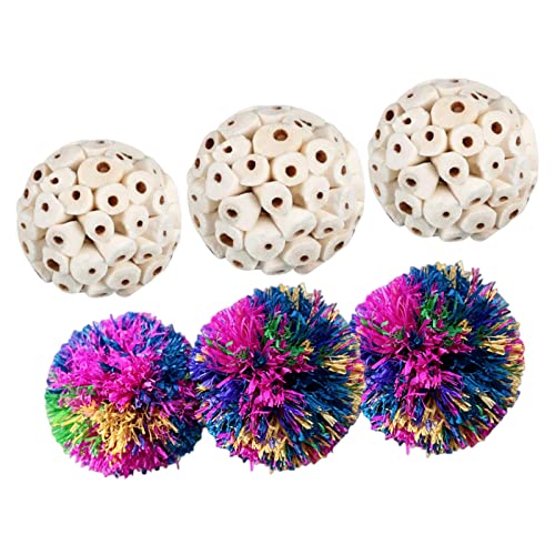 6 Stück/Set Kleine Zähne Kauball Natürliches Backenzahnspielzeug für Hamster Chinchillas Kaninchen Schleifen Spielzeug Beißspielzeug Vogel zerkleinerbares Spielzeug 6 Stück/Set Kleine Zähne Kauball Natürliches Backenzahnspielzeug für Hamster Chinchillas Kaninchen Schleifen Spielzeug Beißspielzeug Vogel zerkleinerbares Spielzeug von TERNCOEW