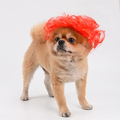 Lustige Cosplay-Perücke für Hunde und Katzen, Kopfbedeckung, Spielzeug, Haustierkostüme, Katzen-Verkleidung für Halloween, Weihnachten, Partys, Festivals, Hundeperücken für mittelgroße und große Hunde von TESSVEYA