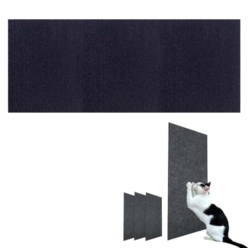 DIY Climbing Cat Scratcher, Katzen Kratzmatte Selbstklebend, Cat Scratcher Klebend, Kratzmatte Katze Selbstklebend, Katzenteppich Selbstklebend (30 * 100cm/11.8 * 39.4in,Navy Blau) von TETGSET