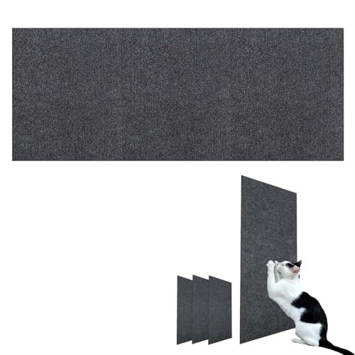 DIY Climbing Cat Scratcher, Katzen Kratzmatte Selbstklebend, Cat Scratcher Klebend, Kratzmatte Katze Selbstklebend, Katzenteppich Selbstklebend (60 * 200cm/23.6 * 78.7in,Dunkelgrau) von TETGSET