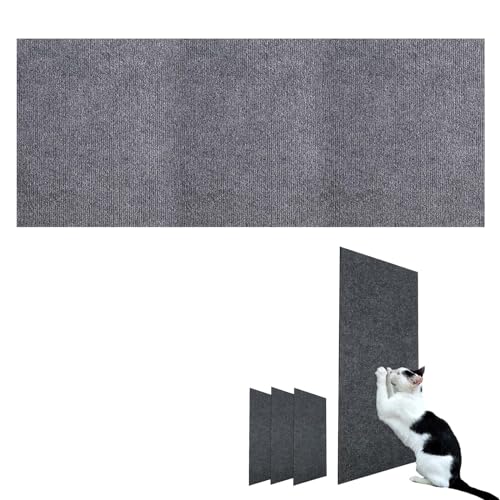 DIY Climbing Cat Scratcher, Katzen Kratzmatte Selbstklebend, Cat Scratcher Klebend, Kratzmatte Katze Selbstklebend, Katzenteppich Selbstklebend (60 * 200cm/23.6 * 78.7in,Hellgrau) von TETGSET