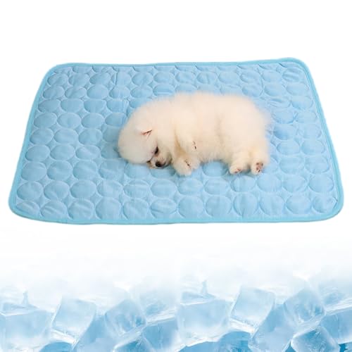 Kühlmatte Hund Katze, Kühlmatte für Hunde & Katze, Hundematte Kühlende Sommer, Waschbar Selbstkühlende Kühldecke Kühlbett Hund für Auto, Sofa, Fußboden, Hundebett, Natürliche Kühlung (Blau, 100x70 cm) Kühlmatte Hund Katze, Kühlmatte für Hunde & Katze, Hundematte Kühlende Sommer, Waschbar Selbstkühlende Kühldecke Kühlbett Hund für Auto, Sofa, Fußboden, Hundebett, Natürliche Kühlung (Blau, 100x70 cm) von TETSMG