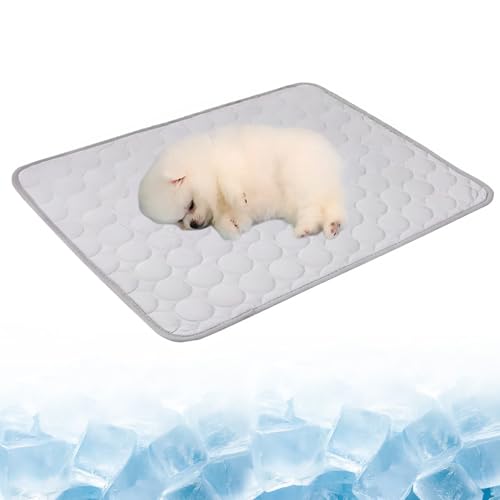 Kühlmatte Hund Katze, Kühlmatte für Hunde & Katze, Hundematte Kühlende Sommer, Waschbar Selbstkühlende Kühldecke Kühlbett Hund für Auto, Sofa, Fußboden, Hundebett, Natürliche Kühlung (Grau, 70x55 cm) Kühlmatte Hund Katze, Kühlmatte für Hunde & Katze, Hundematte Kühlende Sommer, Waschbar Selbstkühlende Kühldecke Kühlbett Hund für Auto, Sofa, Fußboden, Hundebett, Natürliche Kühlung (Grau, 70x55 cm) von TETSMG