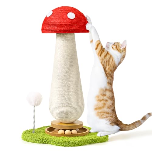 Katzenkratzbaum Vollsisal Wrap Katzenbaum Niedlicher Pilz Katzenturm Kratzbaum für Indoor Katzen Katzenkratzbaum Vollsisal Wrap Katzenbaum Niedlicher Pilz Katzenturm Kratzbaum für Indoor Katzen von TEWIWAP