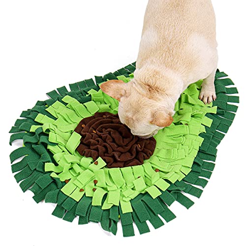 TFENG Schnüffelteppich Hunde Intelligenzspielzeug Schnüffelteppich Hund Waschbar Intelligenz Hundespielzeug, Avocado von TFENG