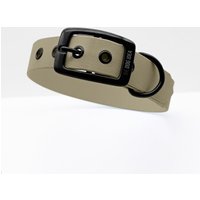 THE DOG IDEA Biothane Halsband Beige Schwarz M von THE DOG IDEA