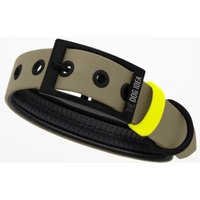 THE DOG IDEA Biothane Halsband Beige neon gelb XL von THE DOG IDEA