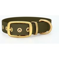 THE DOG IDEA Biothane Halsband Gold Khaki XXL von THE DOG IDEA