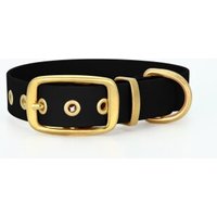 THE DOG IDEA Biothane Halsband Gold Schwarz XL von THE DOG IDEA