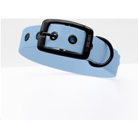 THE DOG IDEA Biothane Halsband Hellblau Schwarz XXL von THE DOG IDEA