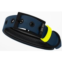 THE DOG IDEA Biothane Halsband Navy neon gelb S von THE DOG IDEA