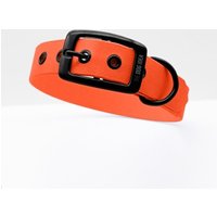 THE DOG IDEA Biothane Halsband Orange Schwarz XS von THE DOG IDEA