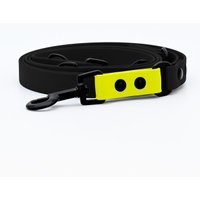 THE DOG IDEA Biothane Hundeleine Schwarz neon gelb von THE DOG IDEA
