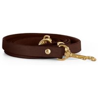 THE DOG IDEA Echtleder Hundeleine Braun XS-S von THE DOG IDEA
