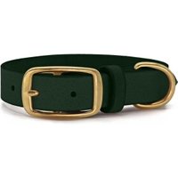 THE DOG IDEA Leder Halsband Dunkelgrün XXL von THE DOG IDEA