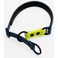 THE DOG IDEA Zugstopp Halsband Navy neon gelb L von THE DOG IDEA