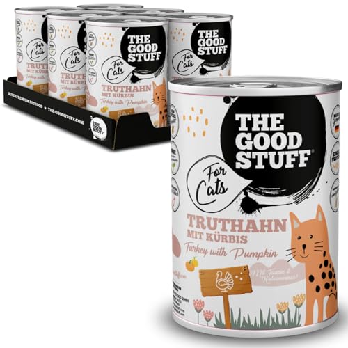 The GOODSTUFF for Cats Truthahn mit Kürbis 400 g | Hochwertiges Katzenfutter mit hohem Fleischanteil | Nassfutter für Katzen mit frischem Truthahnfleisch | Katzenfutter nass ohne Getreide | Cat Food The GOODSTUFF for Cats Truthahn mit Kürbis 400 g | Hochwertiges Katzenfutter mit hohem Fleischanteil | Nassfutter für Katzen mit frischem Truthahnfleisch | Katzenfutter nass ohne Getreide | Cat Food von THE GOODSTUFF Petfood