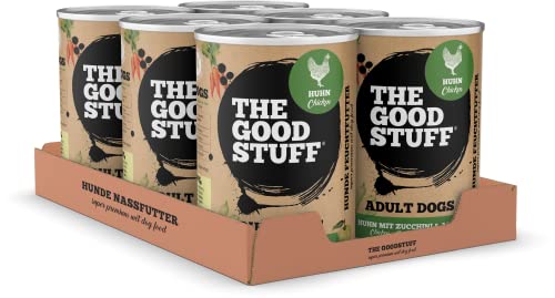 THE GOODSTUFF | Nassfutter für Hunde | Huhn & Zucchini (Adult) - 6er Pack (6 x 800gr) von THE GOODSTUFF