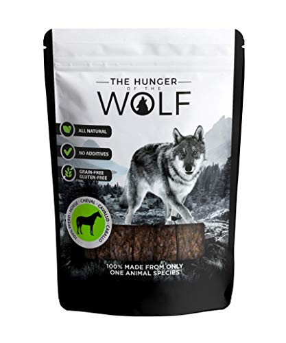 The Hunger of the Wolf Hundesnack für Hunde aller Rassen, 100% Pferdefleisch - 200g (1er Pack) von The Hunger of the Wolf