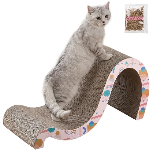 THE LICKER STORE CSR1013D Kona 68,6 cm moderner Karton doppelseitige Welle Katzenkratzer mit Katzenminze, Muster Party THE LICKER STORE CSR1013D Kona 68,6 cm moderner Karton doppelseitige Welle Katzenkratzer mit Katzenminze, Muster Party von THE LICKER STORE