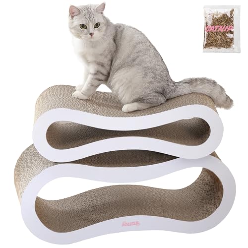 THE LICKER STORE CSR1014B Suvi 66.0 cm Modern Karton Infinity 2-in-1 Lounge Bett Katzenkratzer mit Katzenminze, Wolke THE LICKER STORE CSR1014B Suvi 66.0 cm Modern Karton Infinity 2-in-1 Lounge Bett Katzenkratzer mit Katzenminze, Wolke von THE LICKER STORE