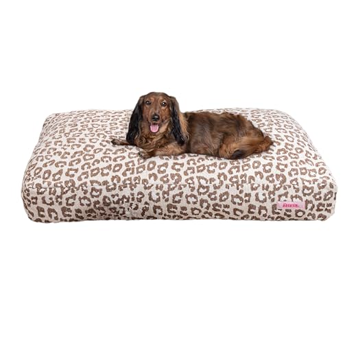 THE LICKER STORE DBD3001E-XL Mabel Designer-Haustierbett, modern, ultraweich, wendbar, Plüsch, rechteckig, mit waschbarem Bezug, moderner Leopardenmuster, 125,7 x 80 cm THE LICKER STORE DBD3001E-XL Mabel Designer-Haustierbett, modern, ultraweich, wendbar, Plüsch, rechteckig, mit waschbarem Bezug, moderner Leopardenmuster, 125,7 x 80 cm von THE LICKER STORE