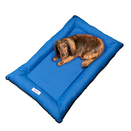 THE LICKER STORE DBD3004D-M Archie Haustierbett, traditionelles Oxford-Gewebe, wasserdicht, für drinnen und draußen, handwaschbar, Memory-Schaum, Camping, 74,9 x 57,1 cm, Kobalt THE LICKER STORE DBD3004D-M Archie Haustierbett, traditionelles Oxford-Gewebe, wasserdicht, für drinnen und draußen, handwaschbar, Memory-Schaum, Camping, 74,9 x 57,1 cm, Kobalt von THE LICKER STORE