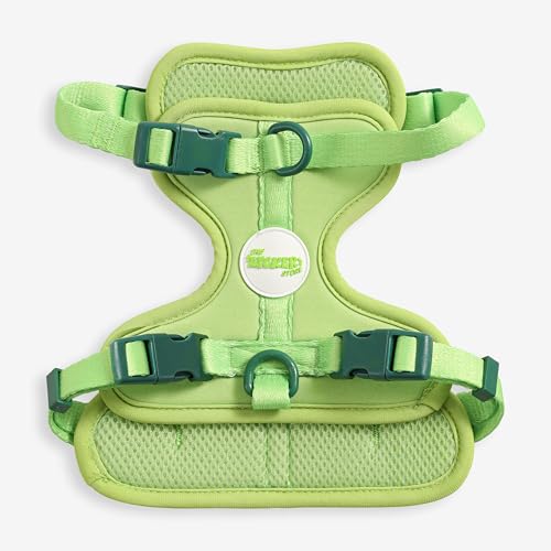 THE LICKER STORE HNS1001B Arlo Haustiergeschirr, verstellbar, weich gepolstert, kein Ziehen, mit 3 Schnallen und 3 Leinenclips, Mojito THE LICKER STORE HNS1001B Arlo Haustiergeschirr, verstellbar, weich gepolstert, kein Ziehen, mit 3 Schnallen und 3 Leinenclips, Mojito von THE LICKER STORE