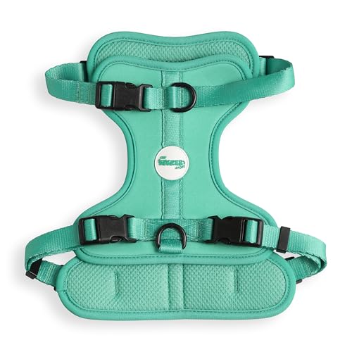 THE LICKER STORE HNS1002K Arlo Hundegeschirr, verstellbar, weich gepolstert, kein Ziehen, mit 3 Schnallen und 3 Leinenclips, Größe M, Julep THE LICKER STORE HNS1002K Arlo Hundegeschirr, verstellbar, weich gepolstert, kein Ziehen, mit 3 Schnallen und 3 Leinenclips, Größe M, Julep von THE LICKER STORE